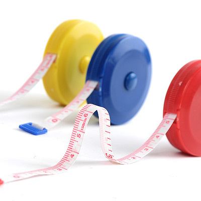 可爱量衣尺软尺儿童身高测量小皮尺便携迷你塑料伸缩软卷尺 1.5米