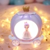 1021-7B Purple Frame Powder Skirt Star Lantern Glipper