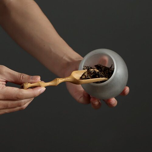 Handmade bamboo carving tea spoons, Six Gentlemen of Tea Ceremony, admiring tea lotus with tea shovel, Kung Fu tea set accessories, drop shipping