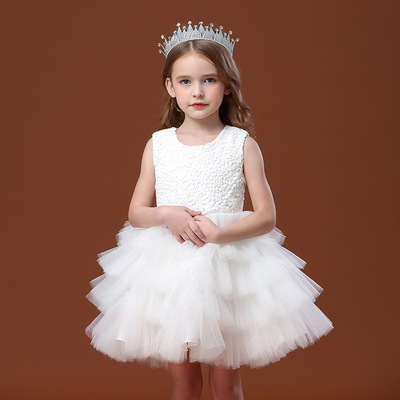 Girls dress Summer wear 2020 new pattern baby full dress A summer Western style girl Princess Dress David Yarn skirt Commentaries