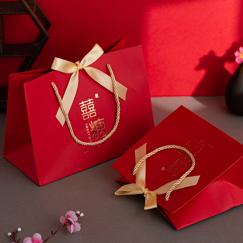 New wedding candy gift box handbag hand bag return gift bag wedding souvenir wedding candy box gift bag