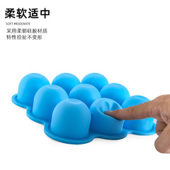 New Product 9-Hole Silicone Baby Children Food Preservation Storage Box Ice Mold with Lid