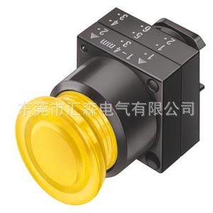 西门子带灯平头按钮3SB6166-0DB30-1BA0