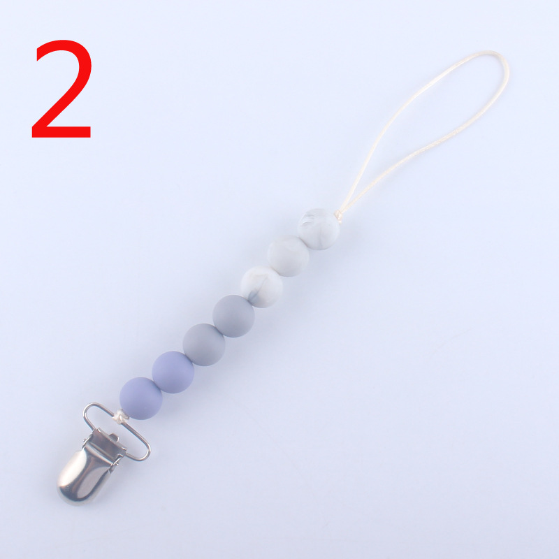 Silicona calmante chupete cadena bebé mordedor chupete clip cadena mordedor amoladora cadena anti-caída cadena anti-perdida Nuevo