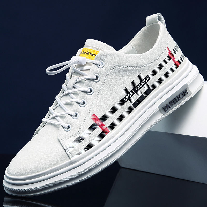 2021 new spring men's shoes white shoes...