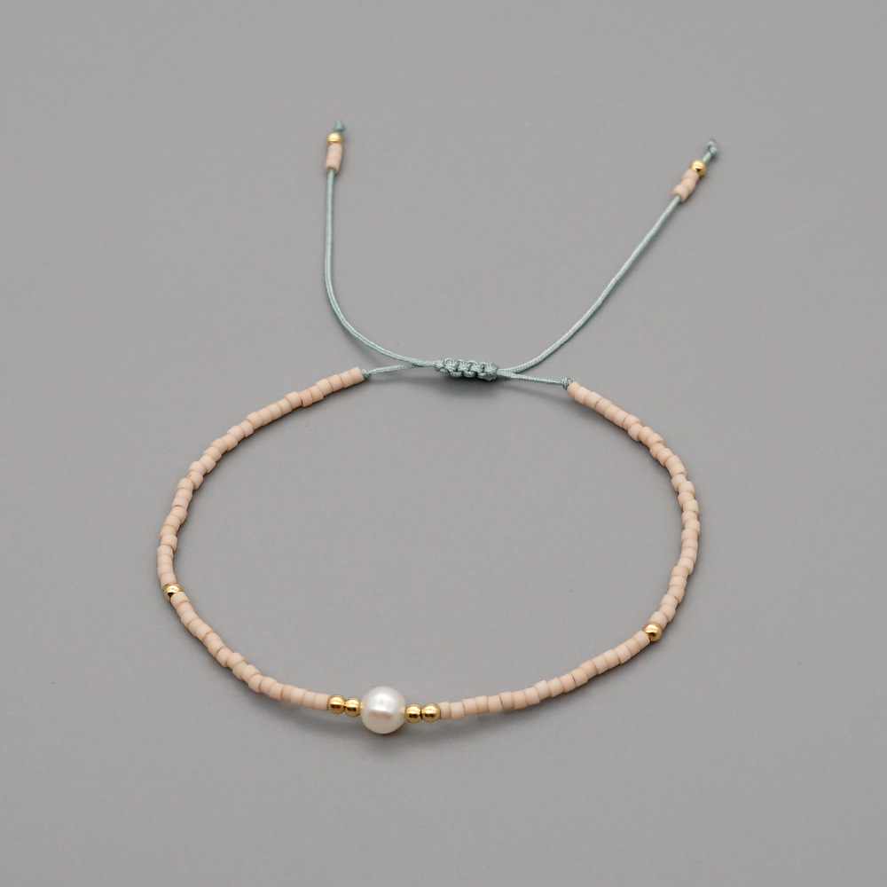 Perles De Riz D&#39;été Myuki Tissées À La Main Perles D&#39;eau Douce Naturelles Bracelet Simple En Gros display picture 75