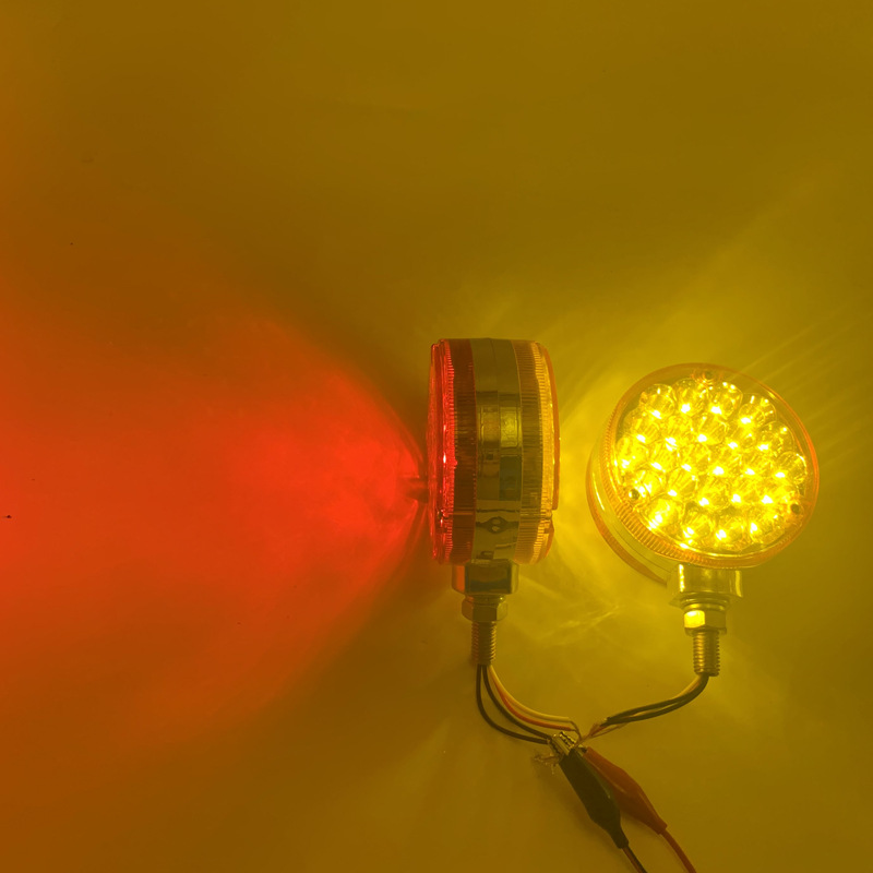 48led coche camión bomba remolque impermeable durable anti-Smashing camión lámpara ronda lado luz intermitente Luz