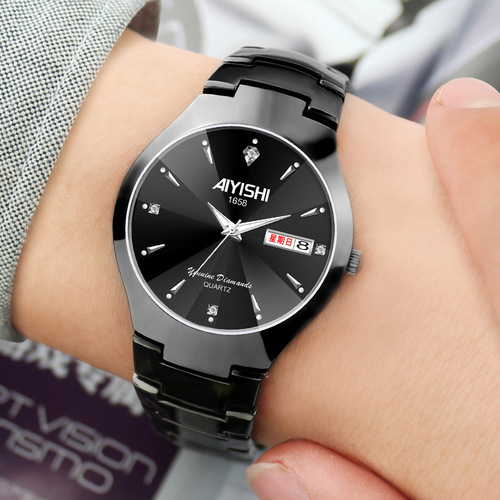 AIYISHI 1658 Men's Swiss Business Quartz Automatic Waterproof Couple's Watch