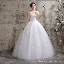 苏州虎丘婚纱2025新款新娘白色非洲婚纱外贸实拍显瘦大码修身显瘦