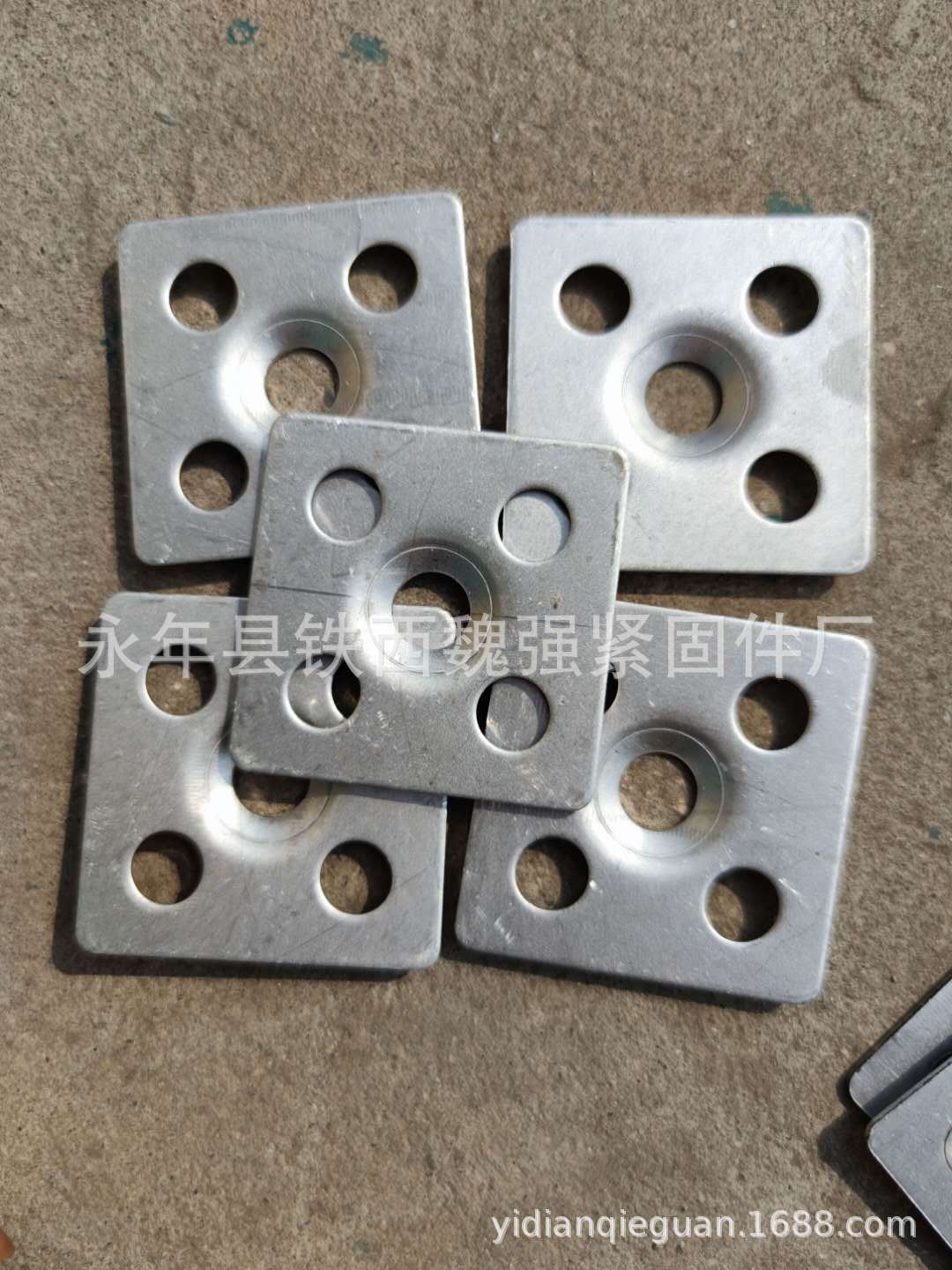 固定不锈钢石材平底挂片固定件配件岩板扣件铁块挂钩AK板 干挂件