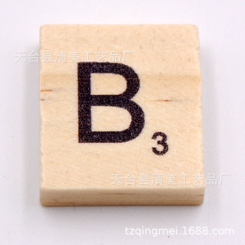 Cubo de pino 26 letras en inglés madera natural letras en inglés unidad 26 letras piezas de madera letras en inglés