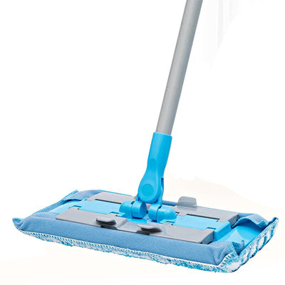 Miao Jie Easy to clean Fabric Flat rotate Mop clip towel household water uptake Wet and dry Dual use wax Mop
