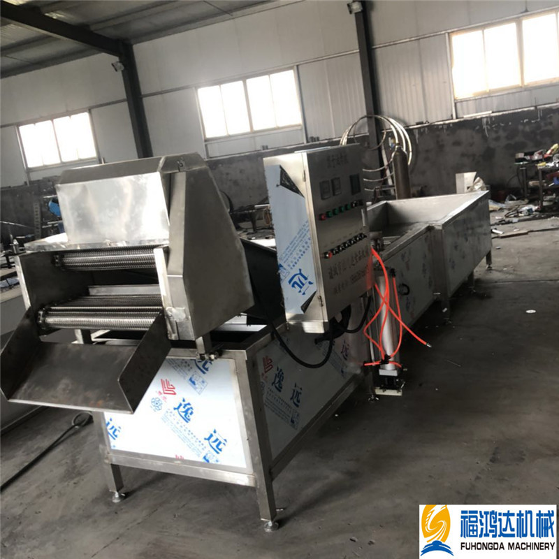 全自动炸馓子机器 定型自动输料式馓子油炸机 隧道式馓子机