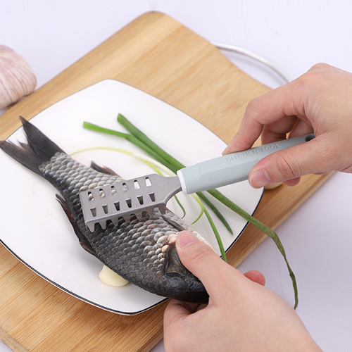 Nordic handle stainless steel fish scale planer household fish scale knife scale remover scale scraper fish scale scraper remove fish scales