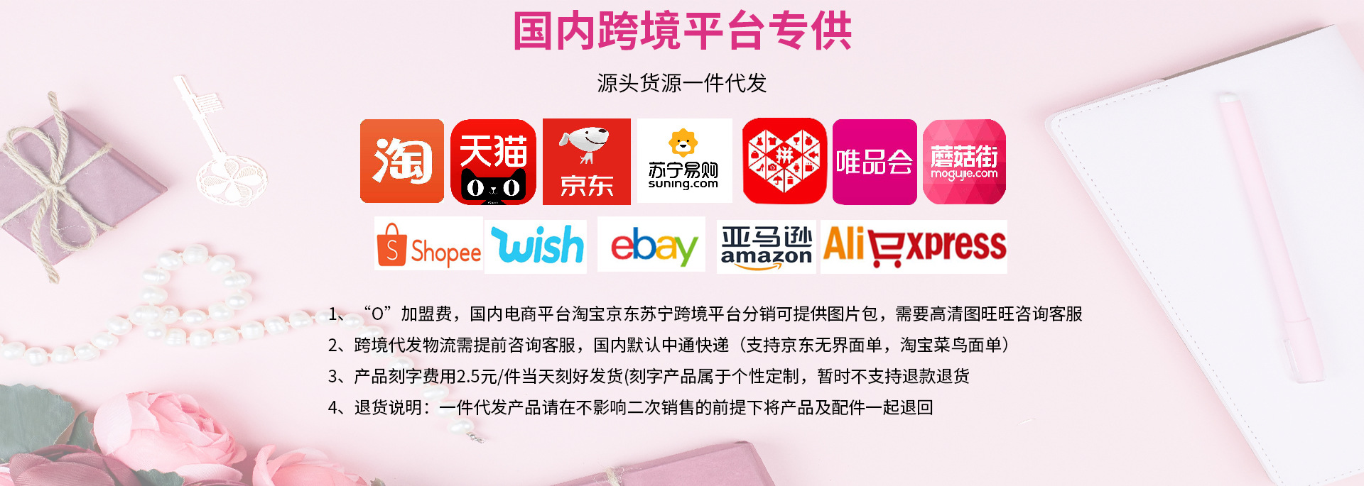 国内跨境供货海报