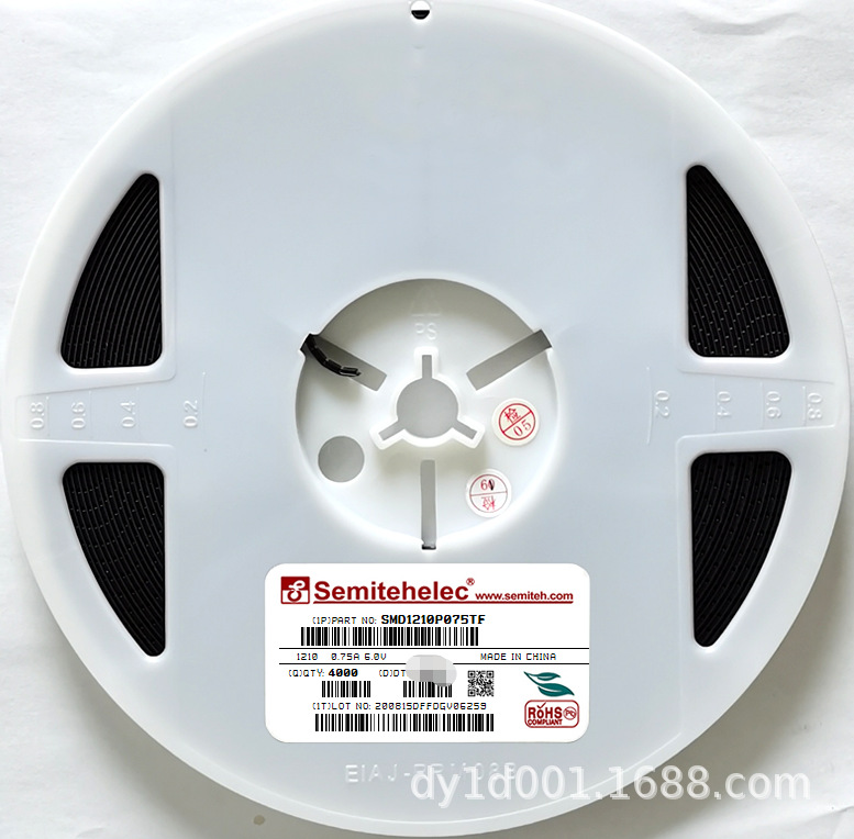 SMD1210P075TF PPTC自恢复保险丝1210 0.75A 6V SEMITEH 全新原装
