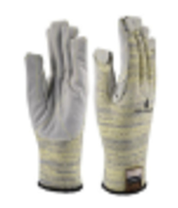 掌面牛皮防高溫防割手套