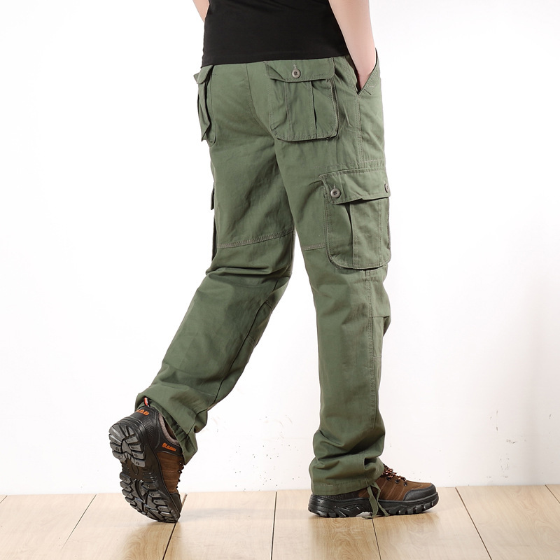 Pantalones de trabajo transfronterizos de AliExpress, pantalones de mono casual de algodón resistente al desgaste, seguro laboral juvenil, tamaño suelto