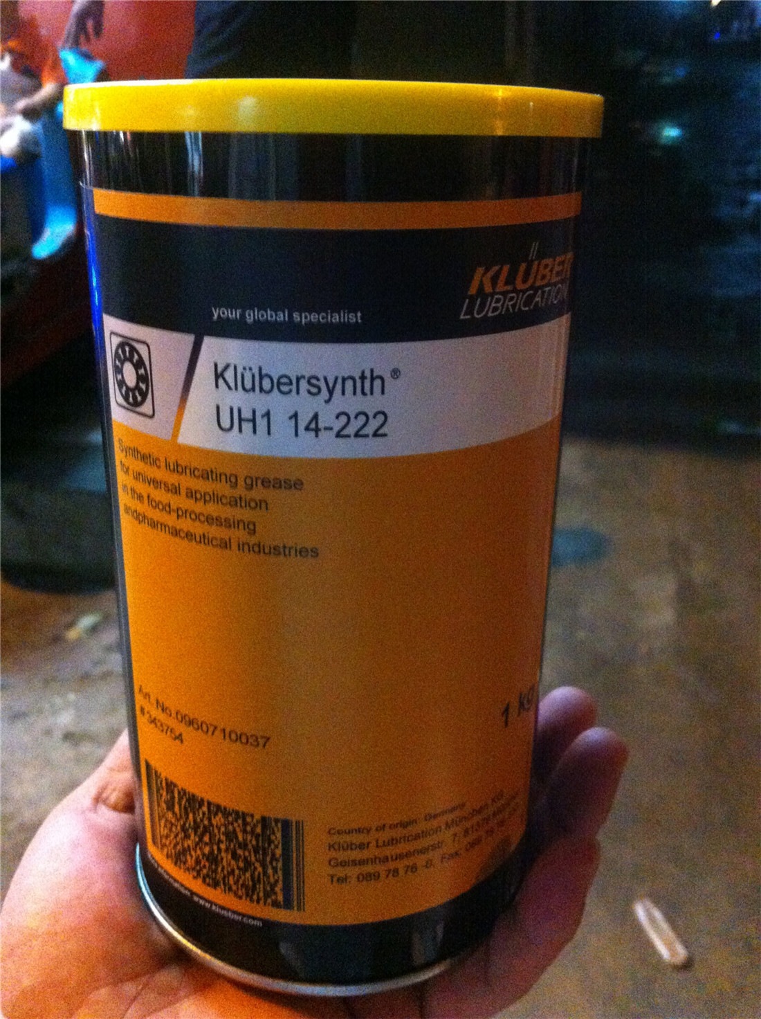 克鲁勃重负荷润滑脂Klubersynth HBE94-401克虏伯合成重载润滑脂