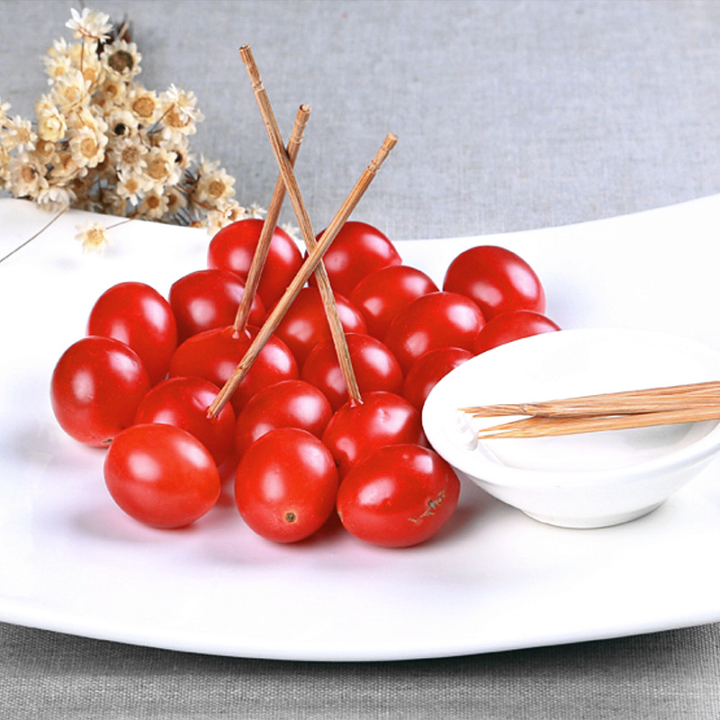 disposable Single head toothpick Carbonize environmental protection fruit Bamboo stick household commercial Portable Tiya tool Independent Bagged