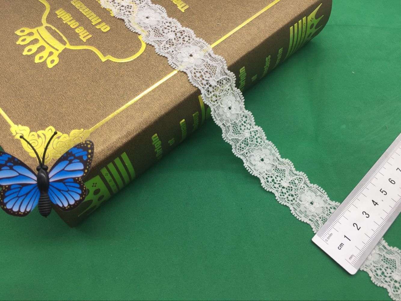 福建厂家直销现货批发弹力蕾丝花边量大优惠供应1073#宽度2.5CM