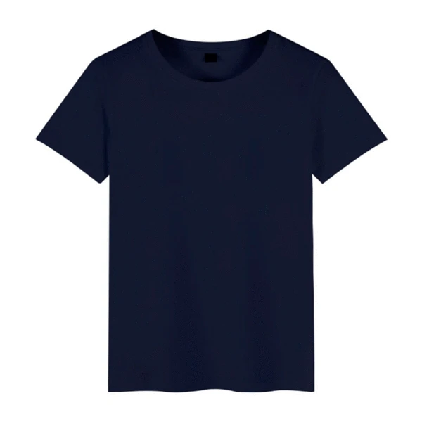 New Trendy Plain Short-Sleeve Fashion Men's T-Shirt for Teenagers, Available for Dropshipping, Can Be Printed
