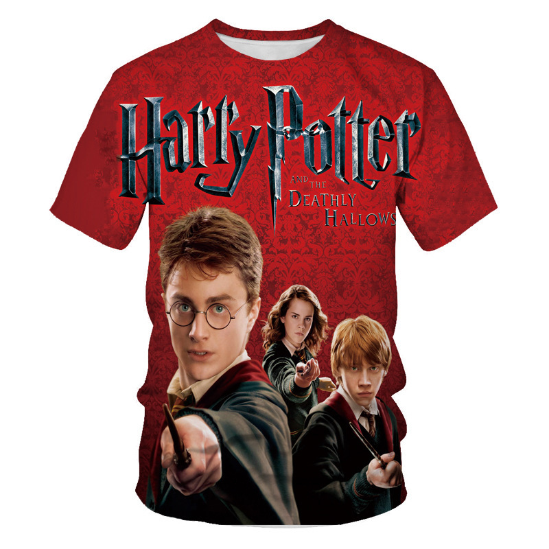 AliExpress Summer Movie Harry Potter Men Short Sleeve T-Shirt 3D Digital Print Teen Popular Top