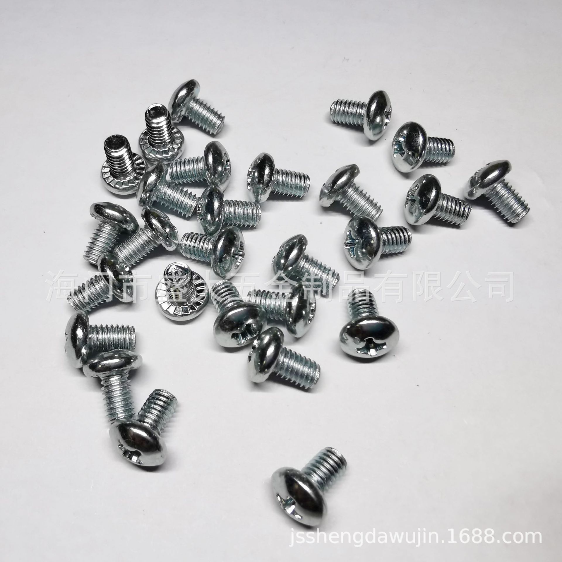 不锈钢大圆头十字螺丝大盘头短螺丝十字槽机螺钉厂家直供