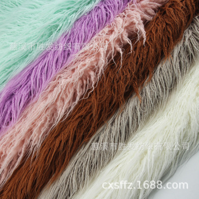 【工厂直销】仿滩羊毛 落水毛 萝卜丝滚束服装家纺抱枕车用坐垫|ru