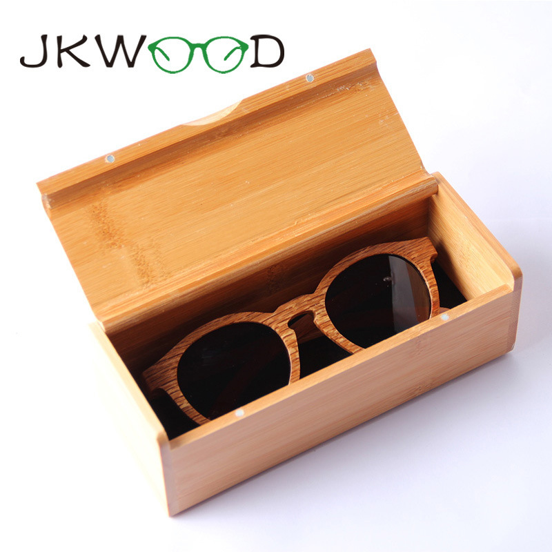 Cross-Border Fashion Bamboo Eyeglass Case, Bamboo Sunglasses Case with Flip Cover and Magnetic Closure, Customizable with Logo, Manufacturer in Stock