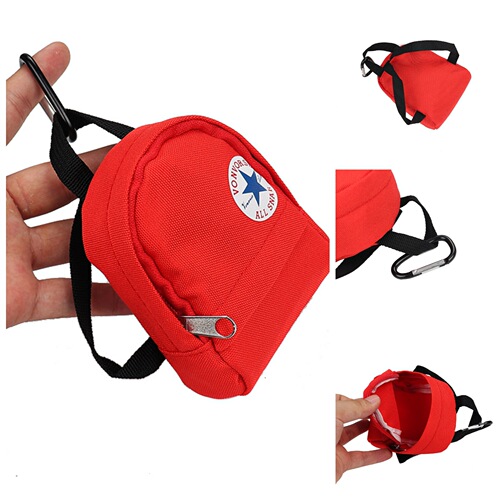 Fashionable canvas coin purse, creative mountaineering backpack, mini storage bag, key bag, coin bag, short zipper wholesale