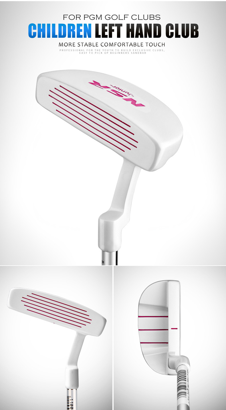 Gậy đánh golf trẻ em PGM thương hiệu thể thao — Trắng hồng (95-115cm), Trắng hồng (115-135cm), Trắng hồng (135-155cm), Xanh lam (95-115cm) chi tiết 10