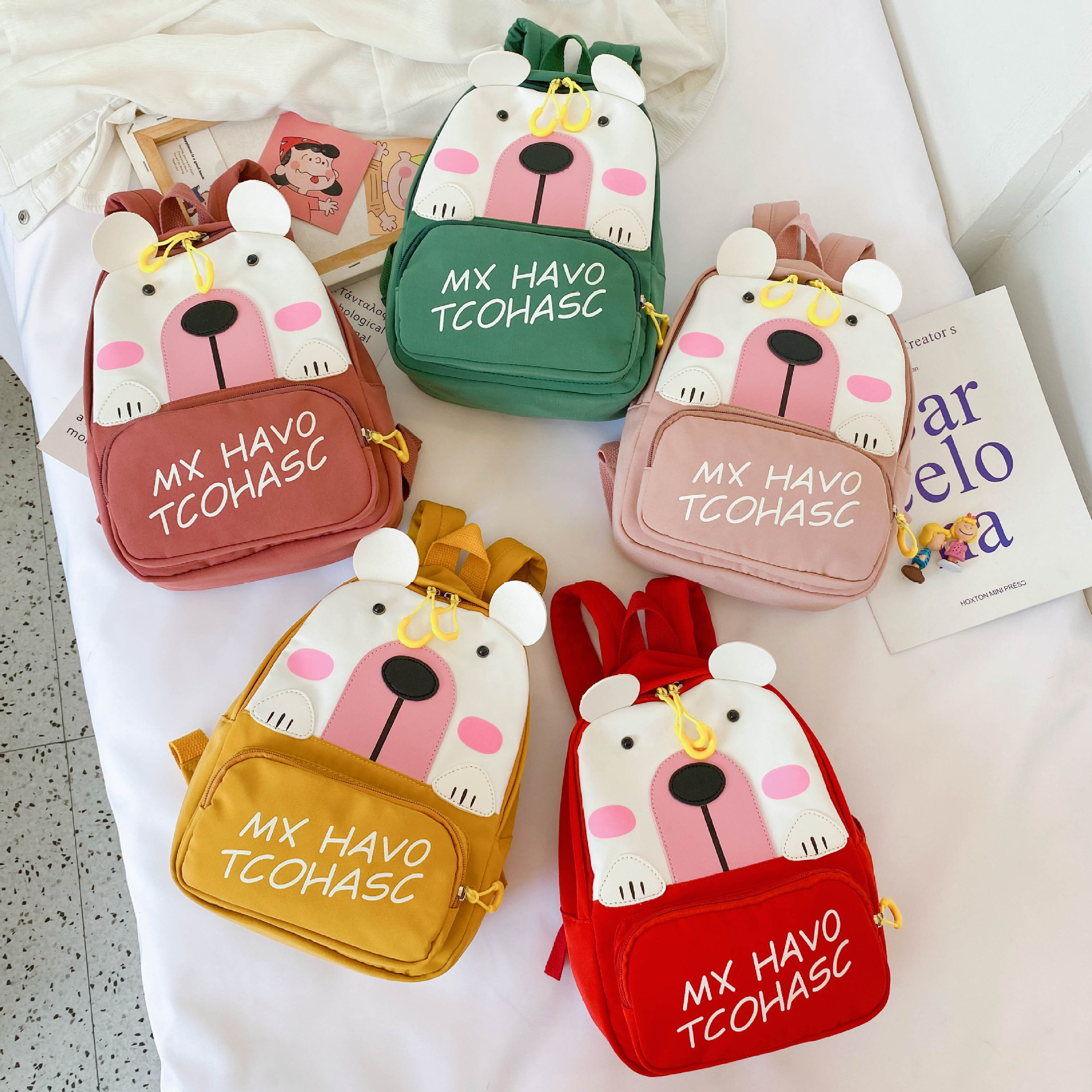 新款儿童双肩包 小学生书包 幼儿园卡通可爱小熊幼儿园背包批发|ms