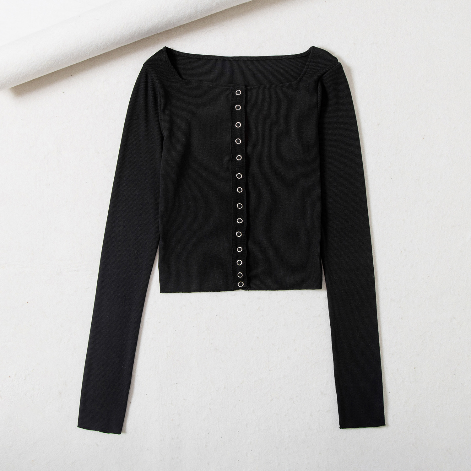 vintage single-breasted slim-fit cardigan T-shirt NSAM3103