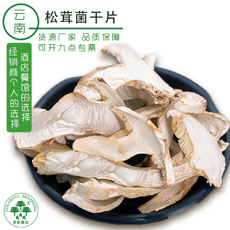 wholesale Shangri-La Field Grow Matsutake dried food Mushroom Yunnan Produce specialty Agaricus blazei dried food