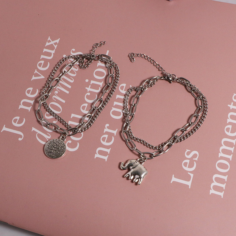 Collana multiraggio con ciondolo albero della vita in acciaio_voghion.com