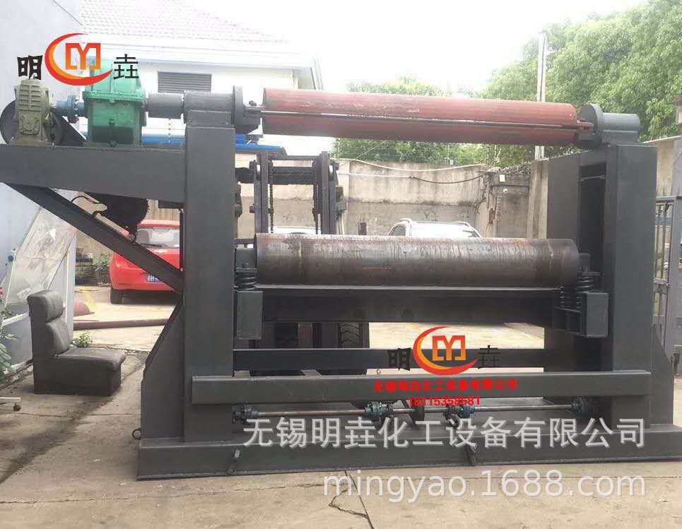 明垚现货供应2米宽度400平方大型不锈钢螺旋板卷板机 卷板机