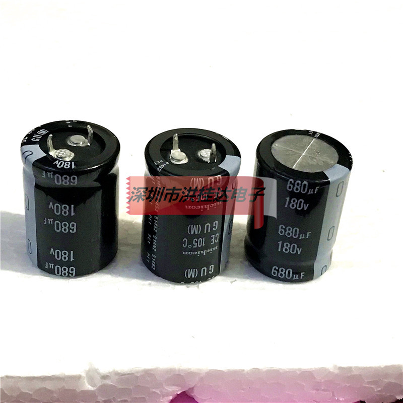 进口尼康nichicon电解电容180V680UF 25X35 GU系 680UF180V替200V