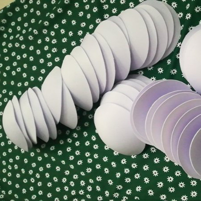 Circular Bra Pads for Bikini Swimsuits, Thick Foam Pads for Women's Underwear and Bras, Factory Wholesale