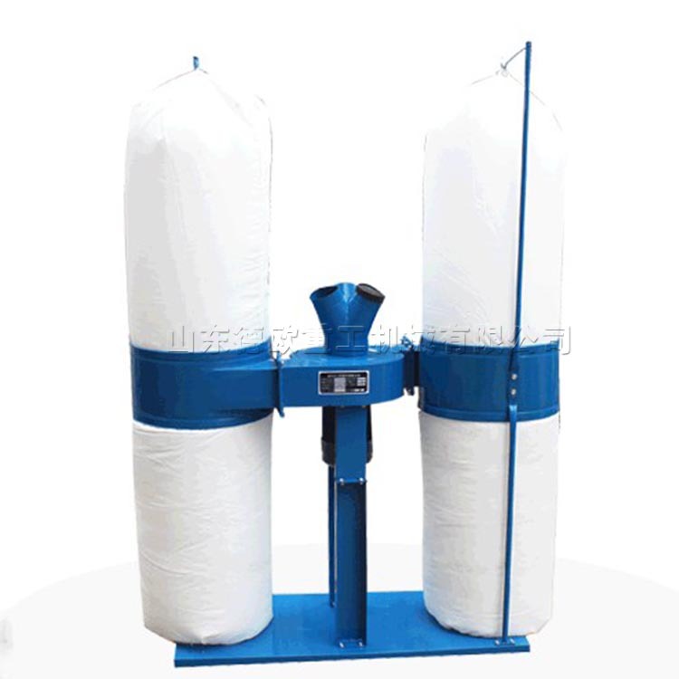 厂家直销工业布袋吸尘机 家具厂单桶双桶吸尘器 可移动粉尘集尘器