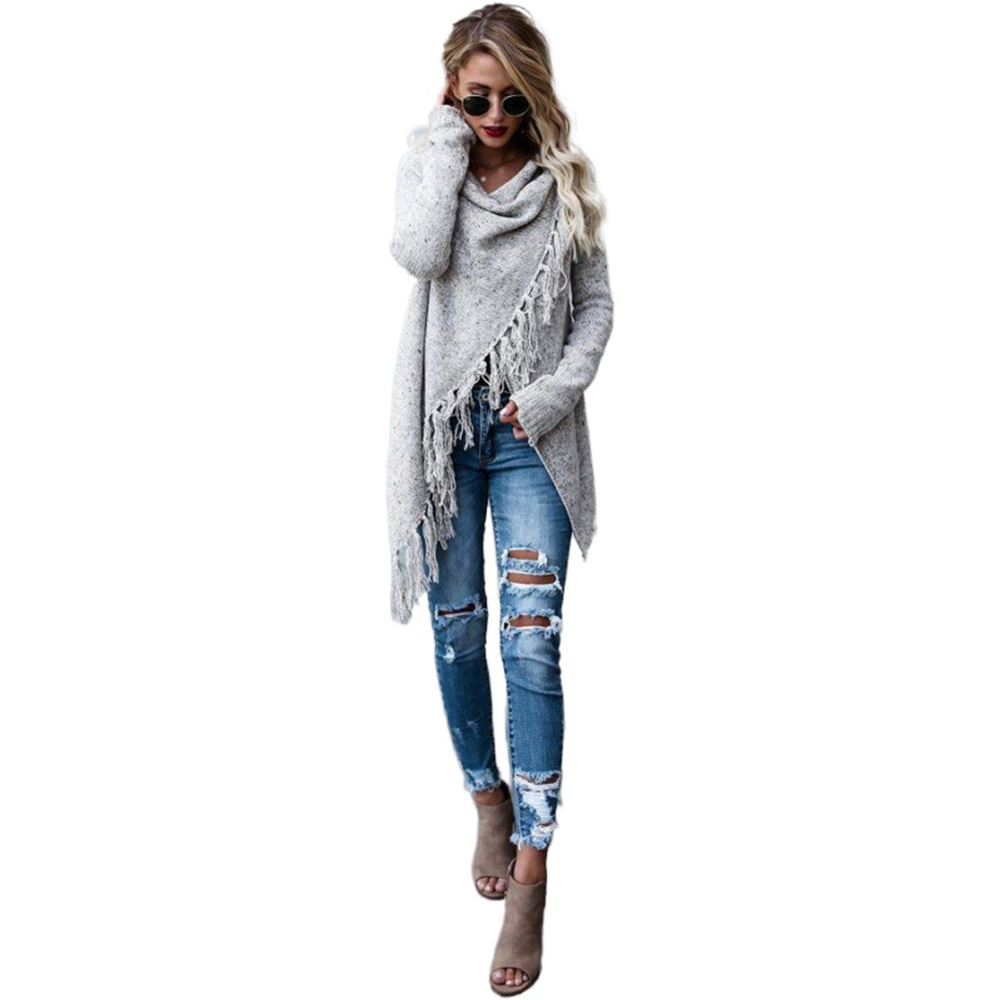 350g Weight Sweater Outerwear Type Long Sleeve Sleeve Length Regular Sleeve Sleeve Type Polyacrylonitrile Fiber, knit Fabric Type Long Top Length Daily Occasion Scarf collar, Pullovers Neckline Loose Fit Type Solid Color Pattern Winter, Autumn Season Women's Gender Hollow Out Design Streetwear Style Wholesale Women's Streetwear Solid Color Long Sleeve Hollow Out Sweaters & Cardigans 14