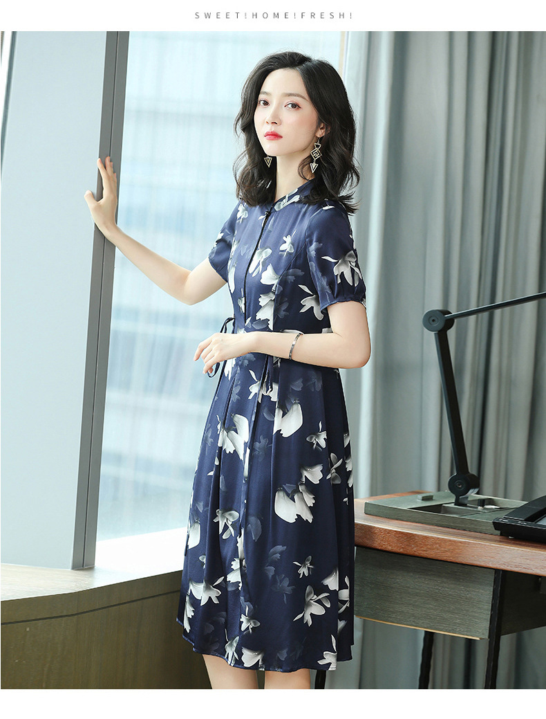B4386 3010K VÁY ĐẦM LIỀN THÂN NỮ HANTDC HỌA TIẾT HOA THỜI TRANG NỮ LỤA TƠ TẰM G06 SẢN PHẨM MỚI