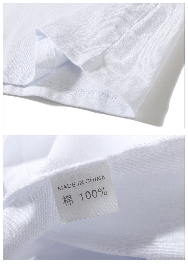 T-shirt 100 coton à manches courtes col rond - Ref 3425757 Image 50