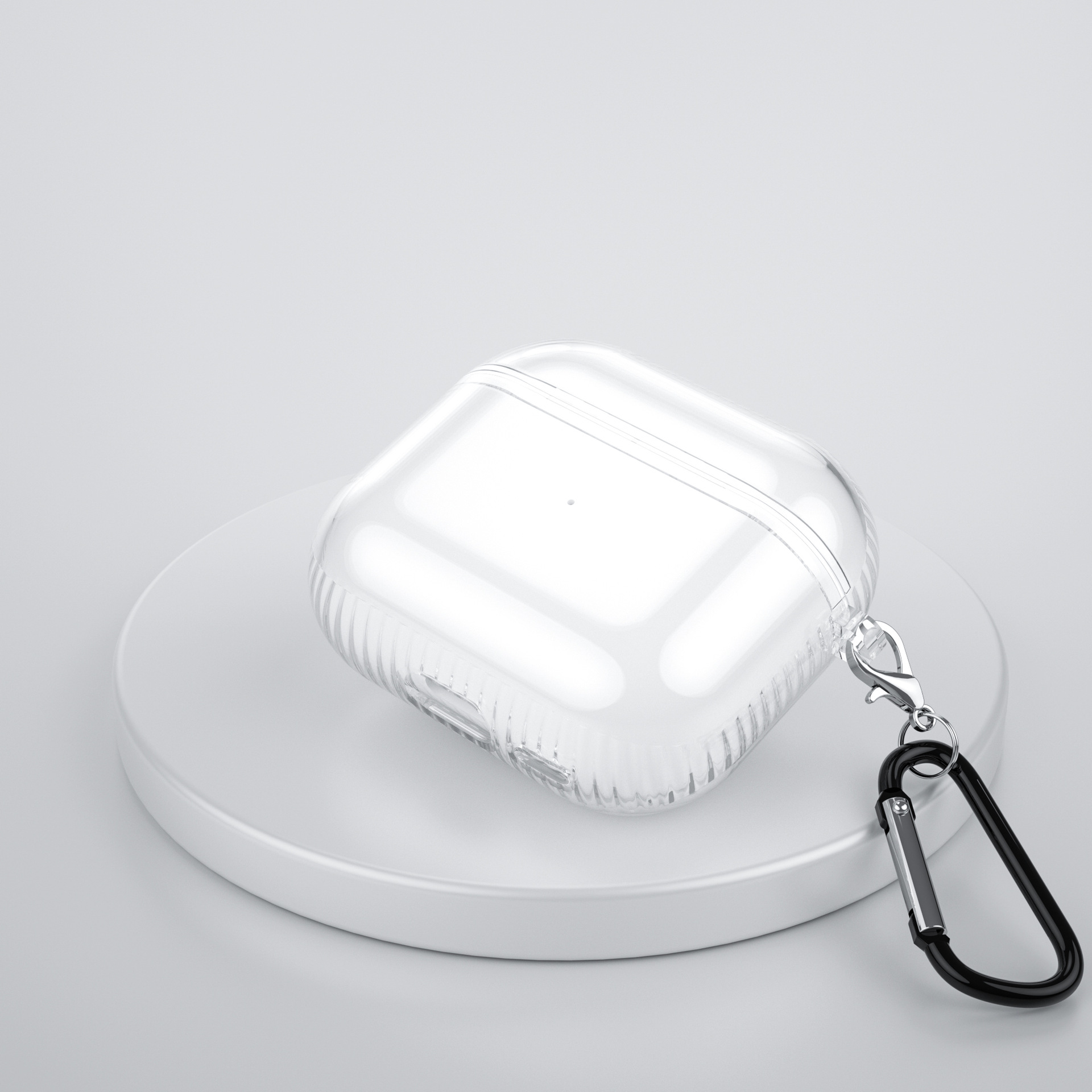 透明软壳无水印不刮机耳机壳 连体TPU适用airpods pro case保护套