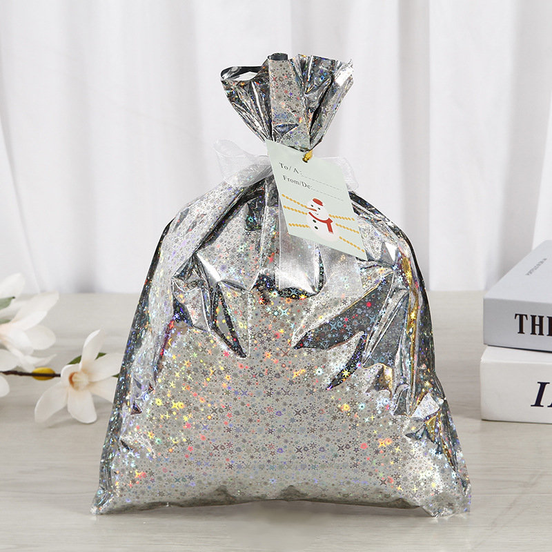 En stock corbata cuerda Navidad caramelo bolsa alce Santa Claus Correa cordón bolsa caramelo bolsa de regalo personalización image 9