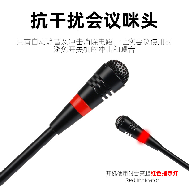 국경 USB 컴퓨터 마이크 U-세그먼트 FM 범용 무선 콘덴서 회의 마이크 라이브 픽업 무선