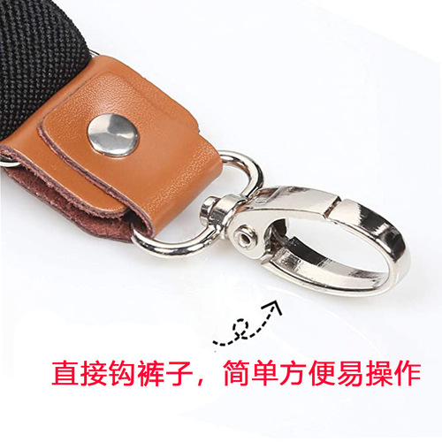 Stage performance England style 2.5 cm jeans tied to buckle straps clamp 4 y suit adult shirt overalls shoulder suspenders dance pants strap for man