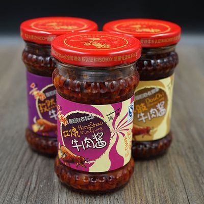 香巴拉牛肉酱210g下饭菜拌饭拌面酱辣椒酱新疆牛肉酱调味酱香辣味