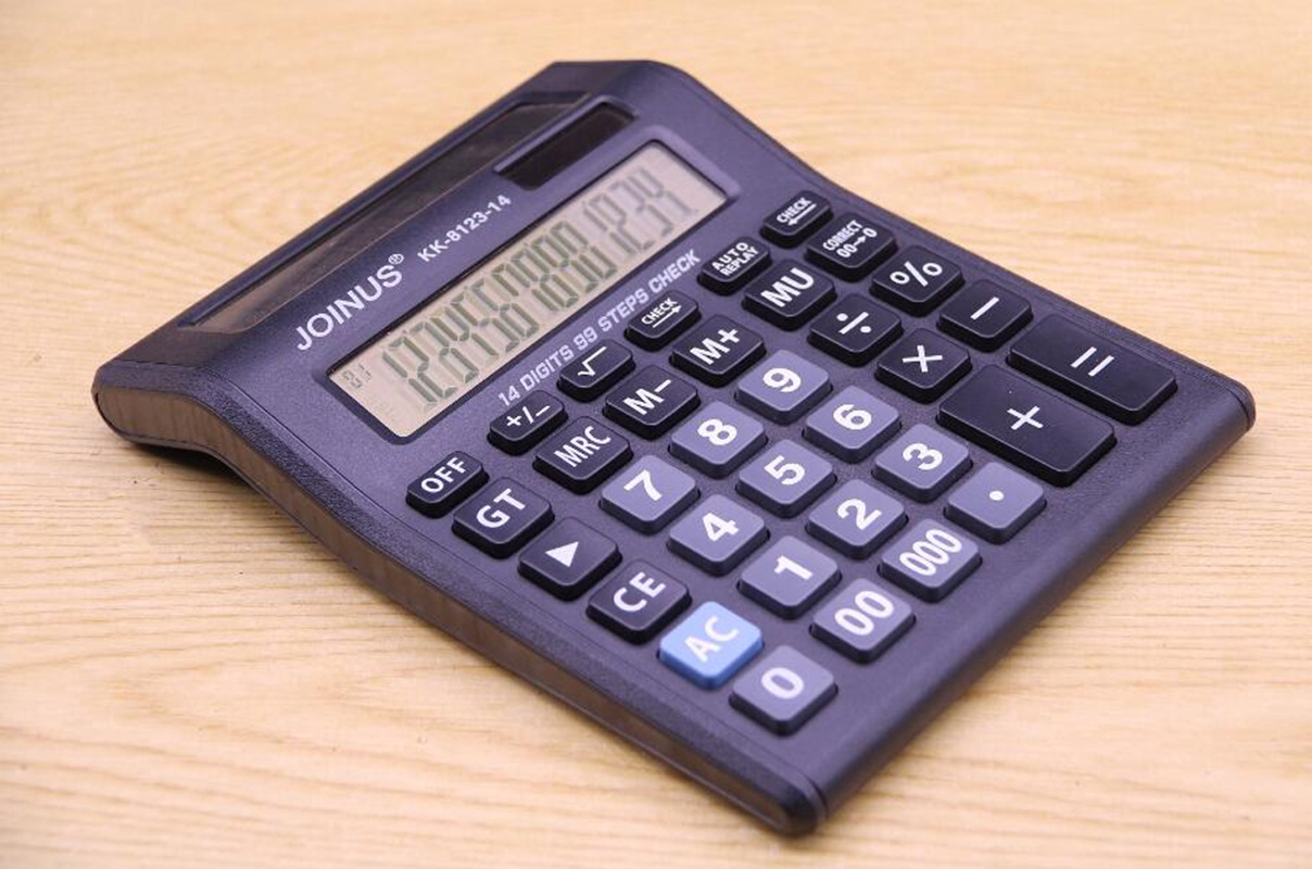 厂家直供 KK-8123-14 财务用品计算机办公台式桌面双屏计算器