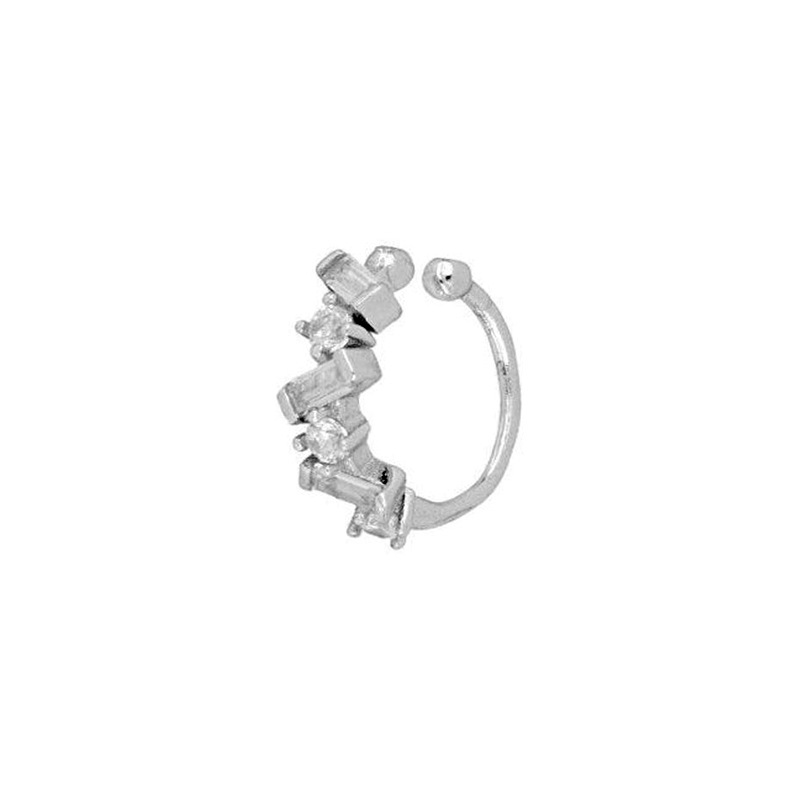 Clip D&#39;oreille De Mode Niche Simple Incrusté De Zircon Multicouche Clip D&#39;oreille Boucle D&#39;oreille Boucles D&#39;oreilles Sauvages display picture 2